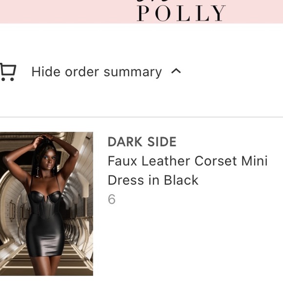NEW WITH TAGS OH POLLY DARK SIDE DRESS - Picture 3 of 7